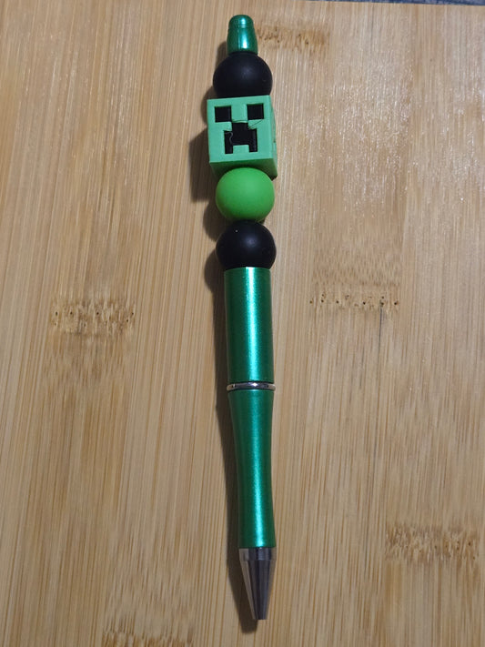 Beaded Pen with Creeper bead