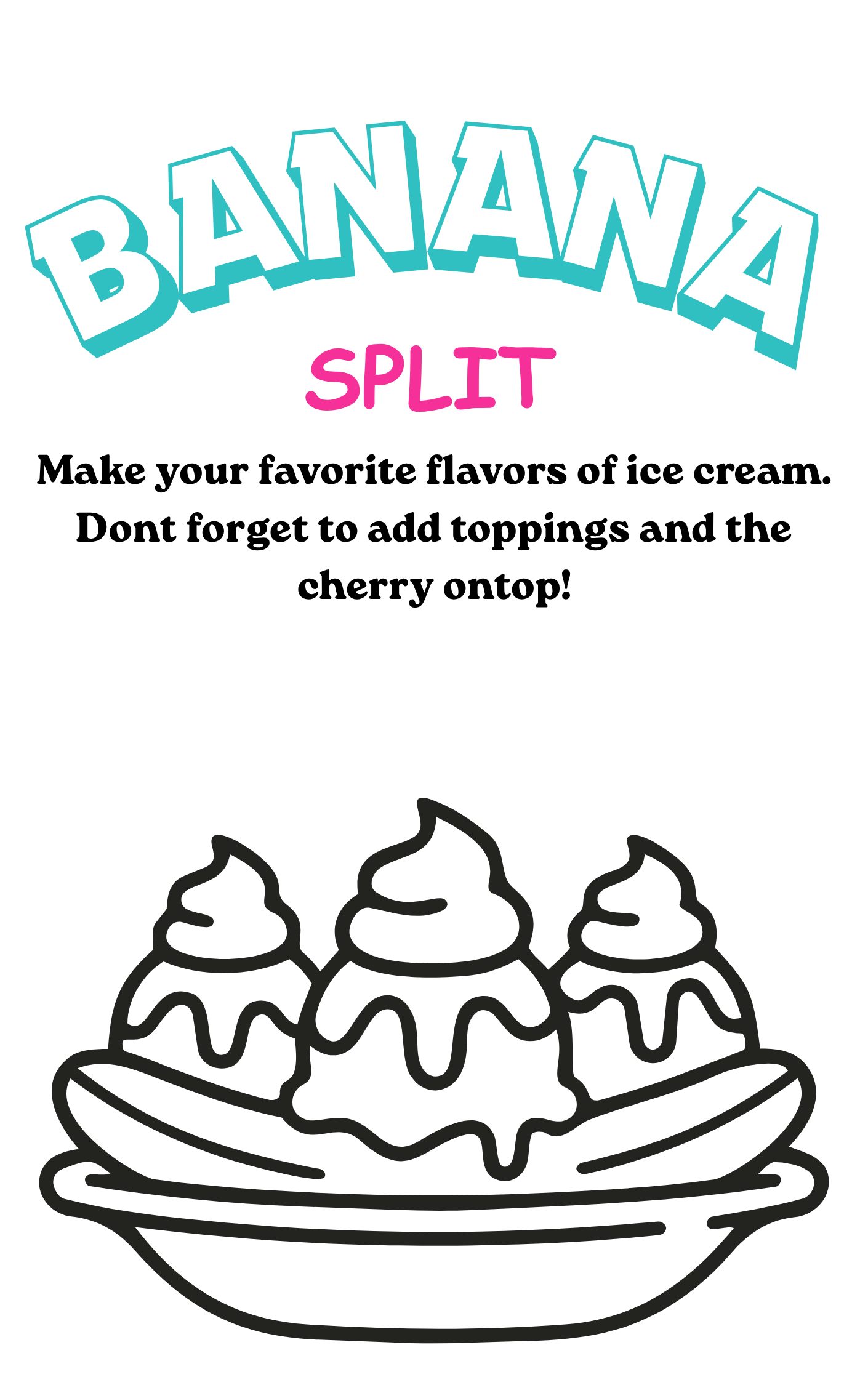Sweet Scoops Digital Coloring Book