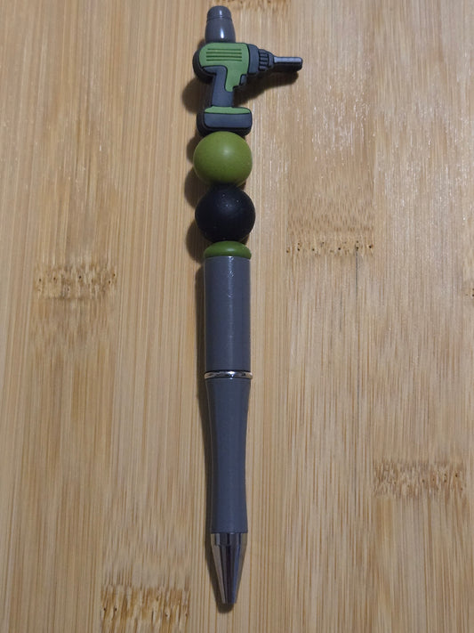 Beaded Pen with Drill focal