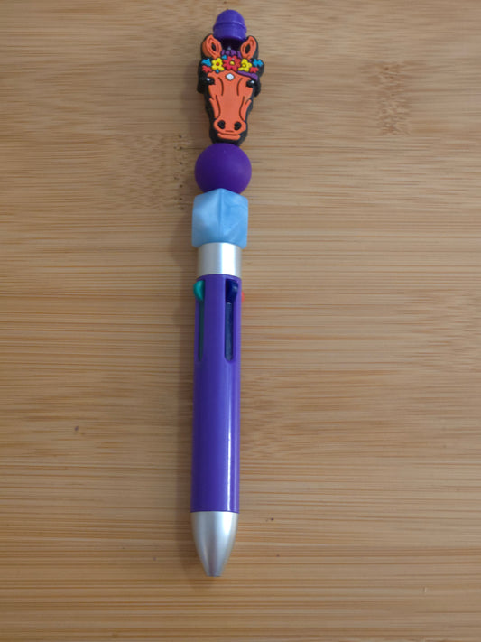 Custom Beaded Multicolored Pens