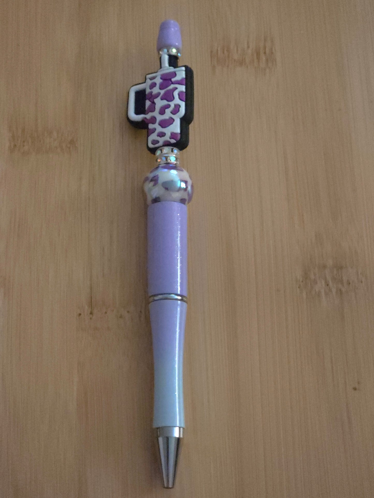 Beaded Pen with a Tumbler focal